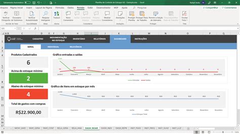 Planilha De Controle De Estoque Em Excel Planilhas Prontas