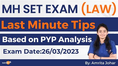 Mh Set Exam Law Exam Date Last Minute Tips Based