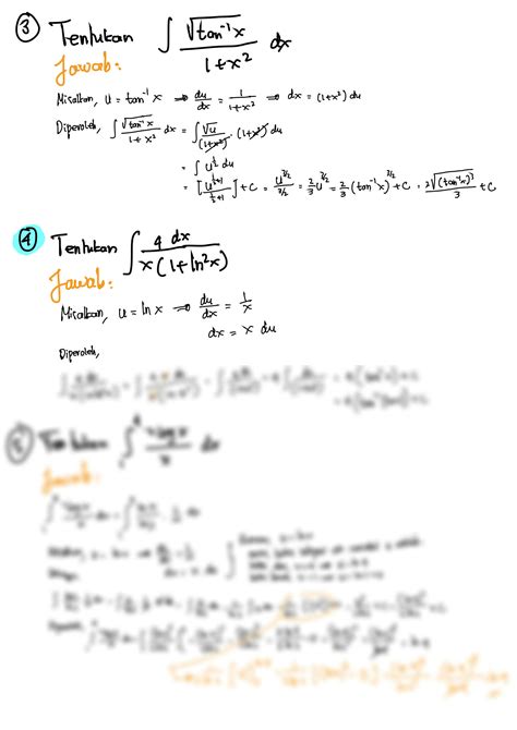 Solution Pembahasan Kalkulus Soal Integral Fungsi Logaritma Natural
