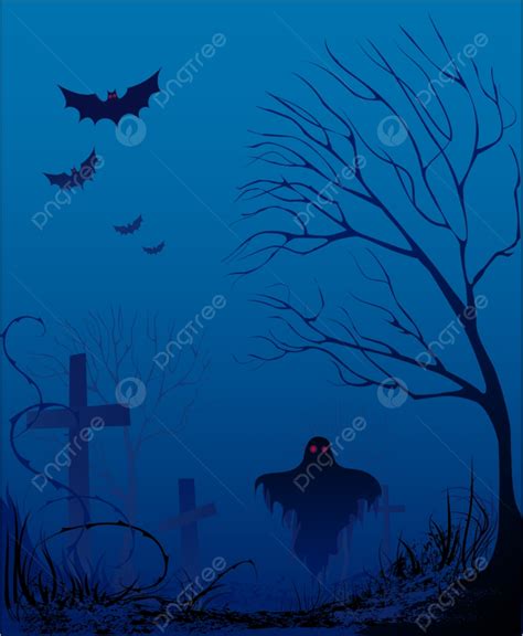 Dark Cemetery Vector Design Images Old Cemetery Night Darkness Ghost