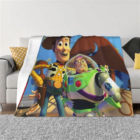 Toy Story Fleece Throw Blanket For Couch Or Bed Plush Cozy Fuzzy