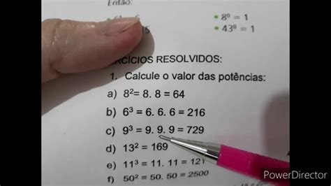 Contas De Potenciação 6 Ano Edukita