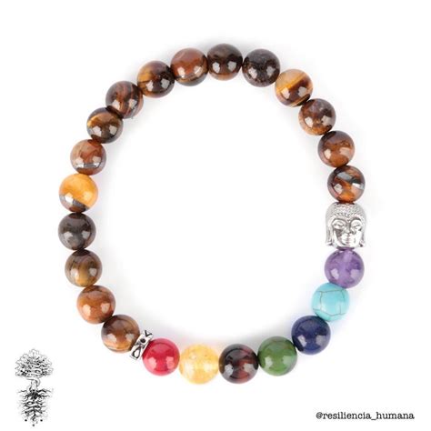 Pulseira Olho De Tigre E Pedras Dos Chakras Mm Clique Na Foto E