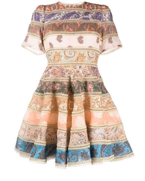 Zimmermann Devi Mini Dress Lyst Uk