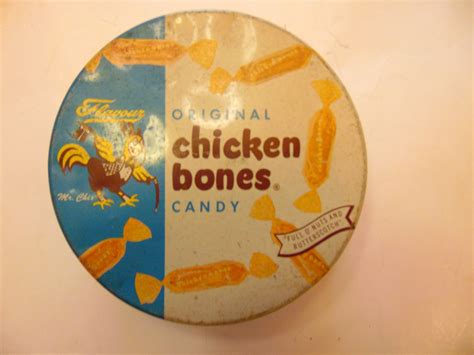 Vintage Chicken Bones Candy Tin - Etsy