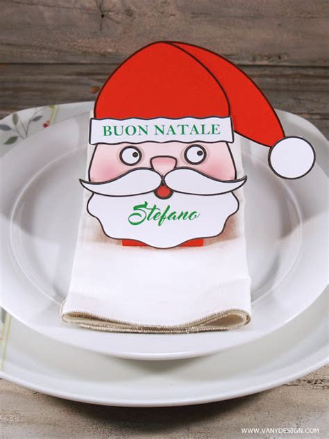 NATALE FAI DA TE Tutorial Babbo Natale Segnaposto Progetto 39