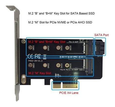 Adaptador M Ssd Ngff M B Sata M Pci Express Pcie X R Em