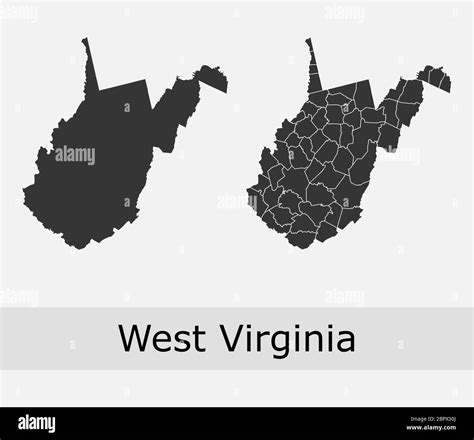 West Virginia Municipalities Stock Vector Images Alamy