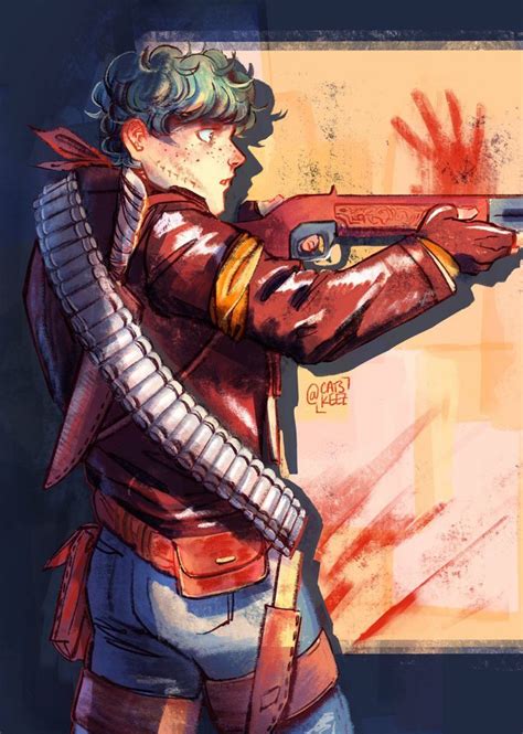 Izuku Zombie Au Apocalypse Character Zombie Survivor Hero