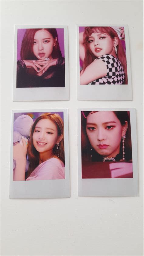 Kpop Blackpink Fanmade Polaroid Set Etsy