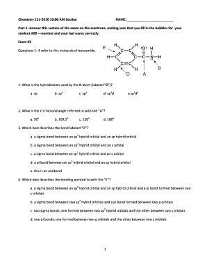 Fillable Online Employees Oneonta Chemistry 111 Exam 3 Employees