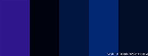 15 Blue Black Color Palettes Aesthetic Color Palette