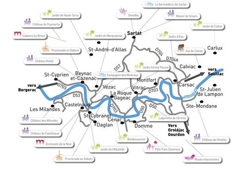 Dordogne valley france map - guglera