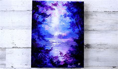 Magical Purple Landscape Urartstudio