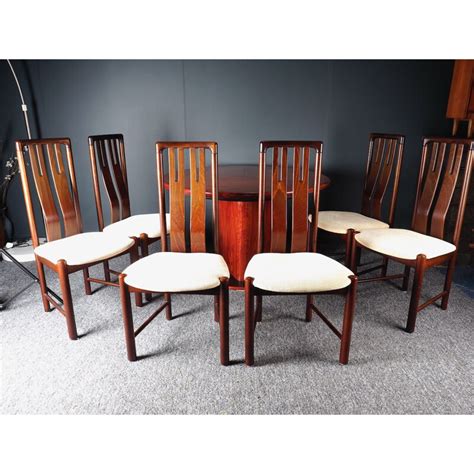 Set Of Vintage Rosewood Dining Chairs By Boltinge Stolefabrik S