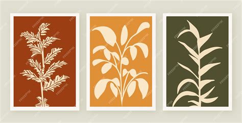 Premium Vector | Cute Botanical Minimalist Modern Plant Illustration ...