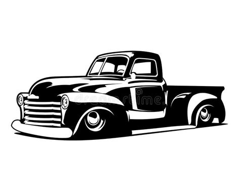 The Best Silhouette C10 Truck Logo For Car Industry View From Side