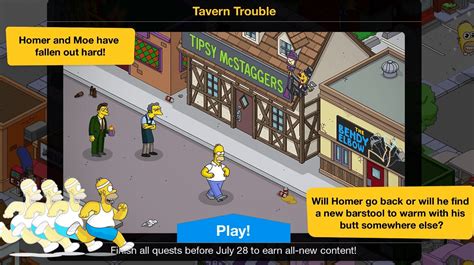 Turbo Tappin Tavern Trouble Main Questline And Prizesthe Simpsons