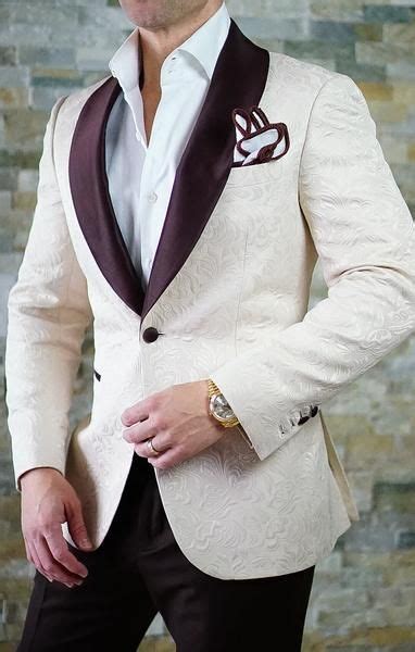 S By Sebastian Ivory And Brown Paisley Dinner Jacket Dinner Jacket