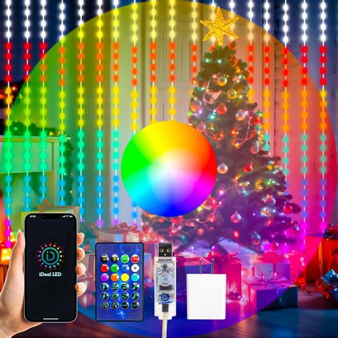 Amazon Hxweiye Led Unlimited Rgb Colors Changing Curtain Lights