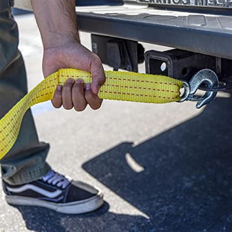 Neiko A Heavy Duty Tow Strap With Hooks Inches By Feet