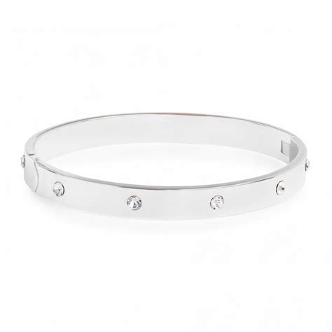 Jon Richard Silver Plated Polished Crystal Bangle Jewellery From Jon