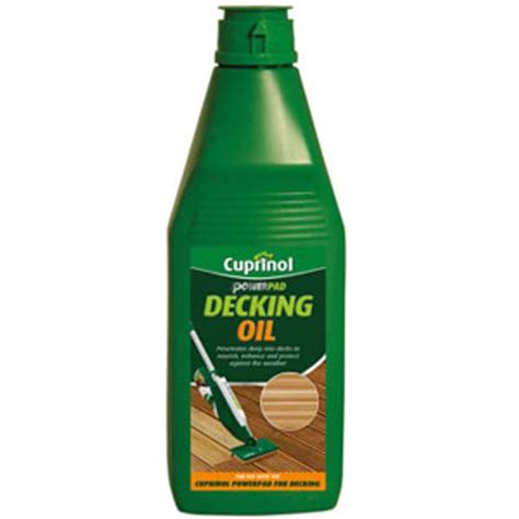 Cuprinol Powerpad Decking Oil Natural Oak 4 Litres Stain Varnish