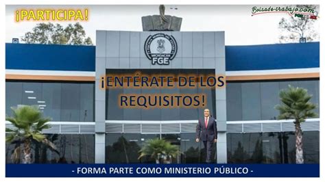 Convocatoria Ministerio Público De La Fiscalía General Del Estado De