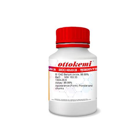 Buy Barium oxide, 99.99% - 1304-28-5 – in India | Otto Chemie Pvt Ltd