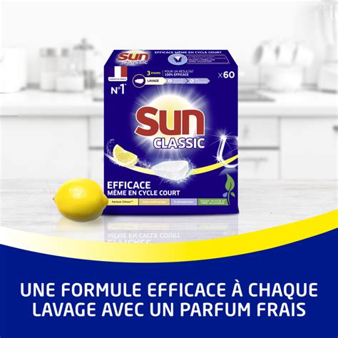 X Tablettes Lave Vaisselle Sun Classic Citron Efficacit Brillance