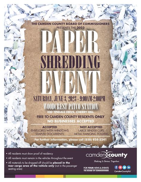 Camden County Shredding Event Lida Sheila