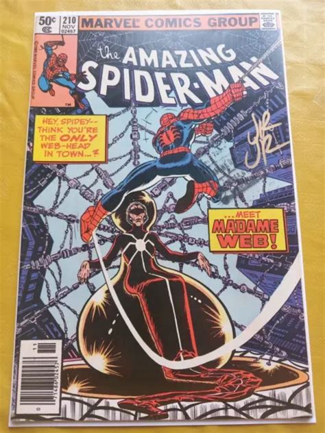 Amazing Spider Man Newsstand St Madame Web Vf Signed John Romita