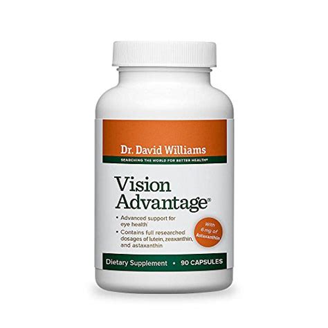 Dr. David Williams' Vision Advantage Eye Health Supplement, 90 capsules ...