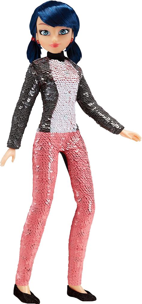 Buy Miraculous Sequin Fashion Flip Marinette To Ladybug Doll 26cm