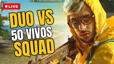 Duo X Squad Nova Temporada Free Fire Ao Vivo Youtube