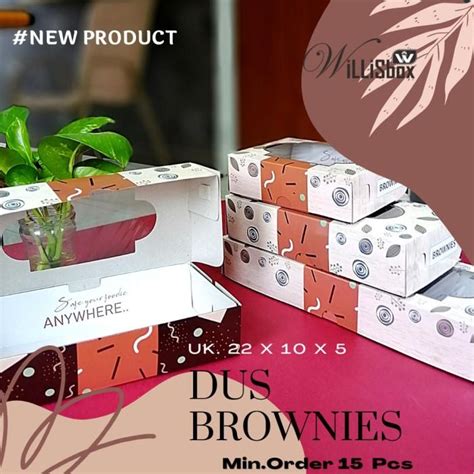 Jual Dus Brownies X X Cetak Tatakan Laminasi Box Panggang Fudgy