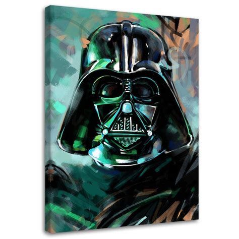 Tableau Star Wars Portrait De Dark Vador Leroy Merlin