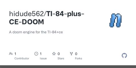 Github Hidude562ti 84 Plus Ce Doom A Doom Engine For The Ti 84ce