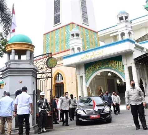 Presiden Jokowi Salat Jumat Dan Resmikan Penataan Kawasan Masjid Ahmad