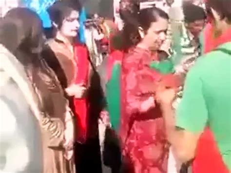 Pti Hot Girls Worker Dancing Getting Ready For Jashan Video