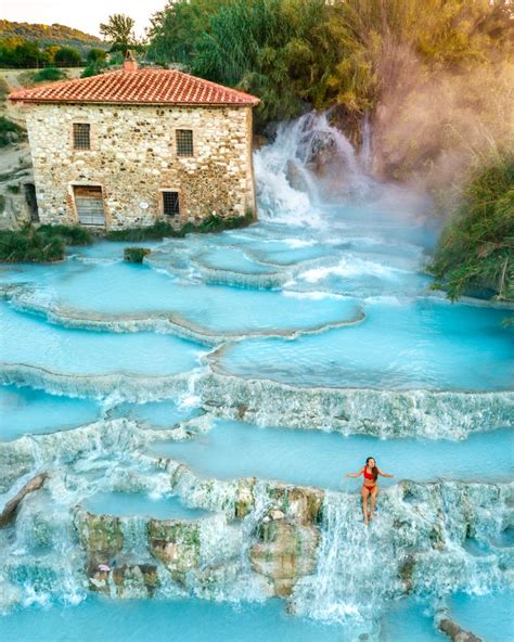 Toscana Italy Tuscany Jacuzzi Saturnia Italy Week End Spa Plein