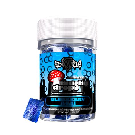 Blueberry Acai Mushroom Gummies 10 000mg Exodus Exoclub