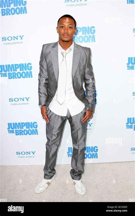 Romeo Miller arriving at the premiere of the film 'Jumping The Broom ...