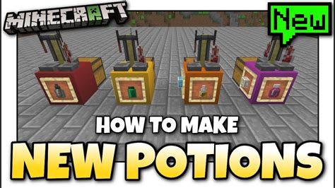 Minecraft How To Make New Potions Tutorial Chemestry Mcpe Xbox Bedrock Youtube