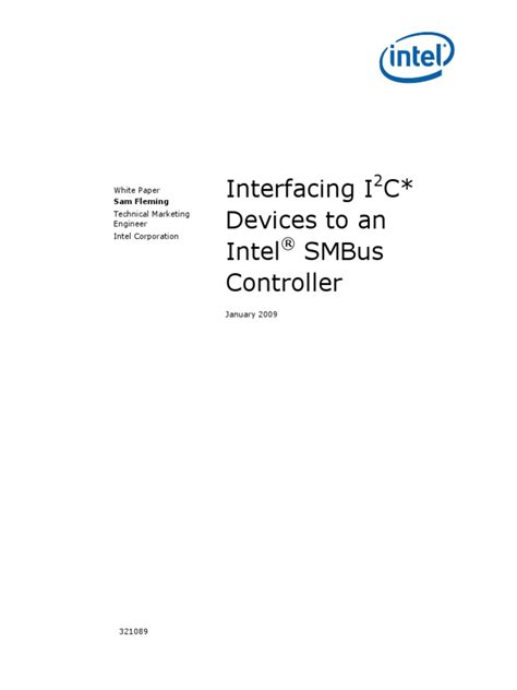 Smbus Controller I2c Devices Paper | PDF