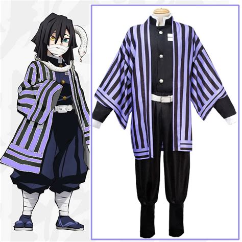 Demon Slayer Kimetsu No Yaiba Iguro Obanai Outfit Halloween Cosplay