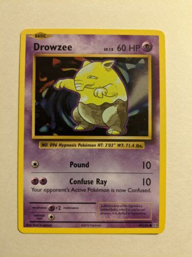 Pokemon TCG Drowzee 49 108 XY Evolutions Common 2016 Near Mint NM