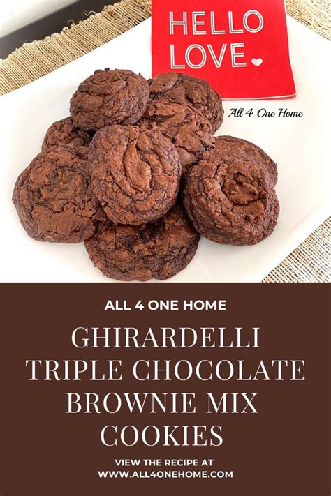 Ghirardelli Triple Chocolate Brownie Mix Cookies