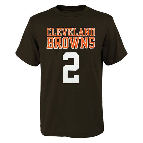 Johnny Manziel Nfl Cleveland Browns Mainliner Jersey Brown T Shirt