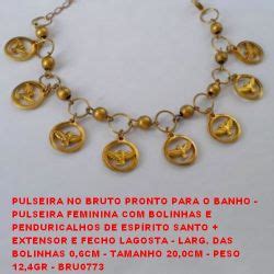 Pulseira No Bruto Pronto Para O Banho Bolinhas E